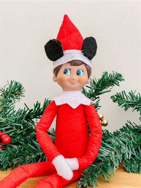 elf on the shelf ears|mickey ears on shelves.